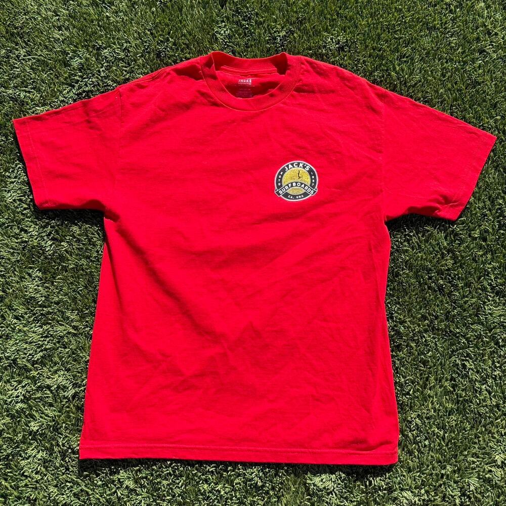 Jacks Surfboards Red Vintage Tee Size Men's L